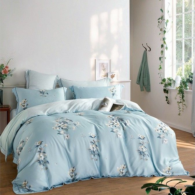 Одеяло 100% Tencel установило набор крышки лоскутного одеяла 230TC красочный флористический Tencel