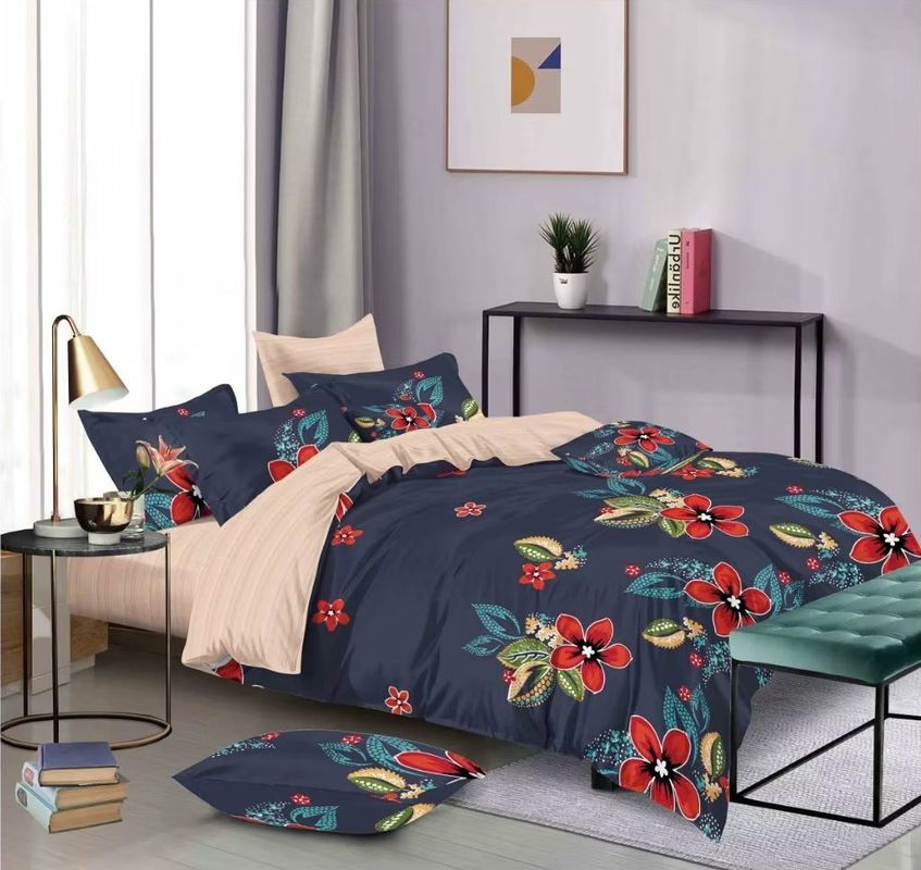Подгоняйте 100% полиэстер крышки одеяла Microfiber цвета Breathable геометрическое